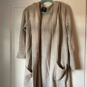 Abercrombie & Fitch Long Sweater/Cardigan with Hood